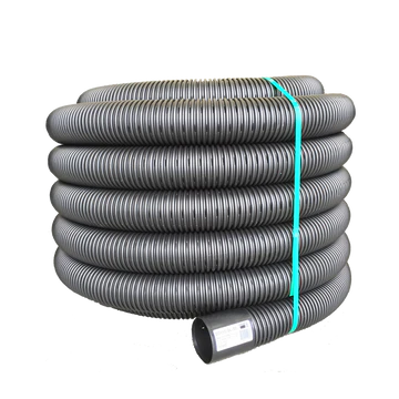 110mm x 15m Unslotted Black Snake Drainage Pipe