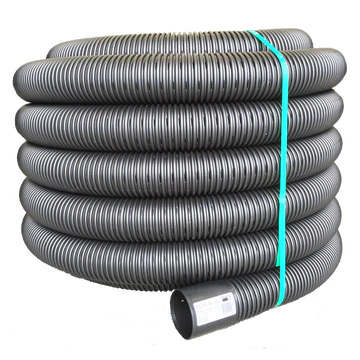 110mm x 30m Unslotted Black Snake Drainage Pipe