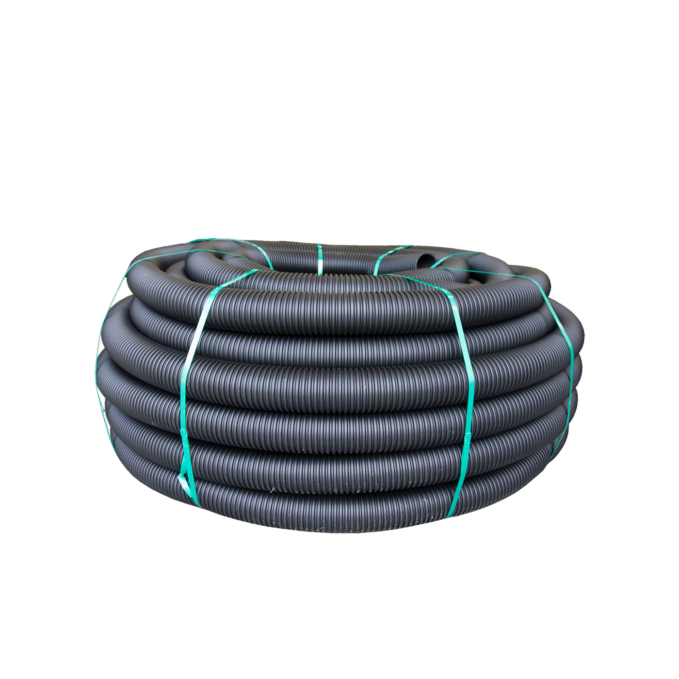 160mm x 15m Unslotted Black Snake Drainage Pipe